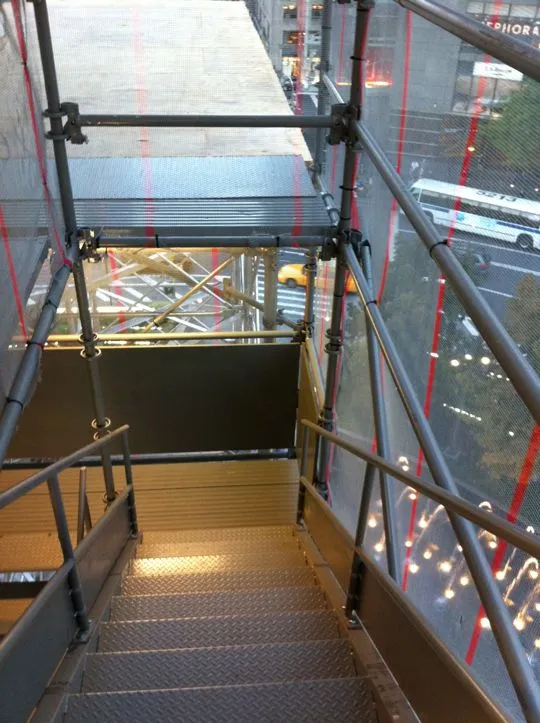 Climbing the stairs